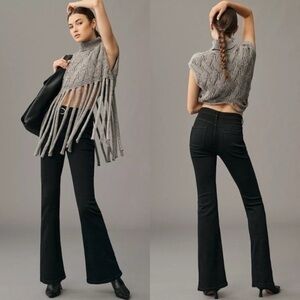 Anthropologie Pilcro The Icon high waisted Flare Jeans black size 28